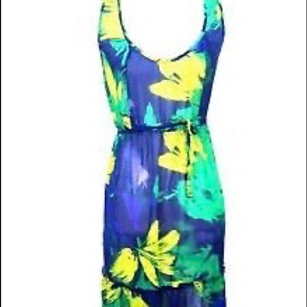 Women’s Floral Sheer/Coverup Maxi Dress